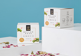 盒装玫瑰荷叶茶