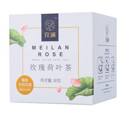 盒装玫瑰荷叶茶