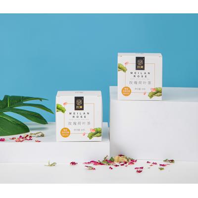 盒装玫瑰荷叶茶