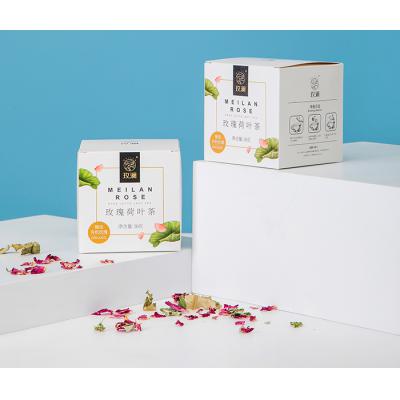 盒装玫瑰荷叶茶